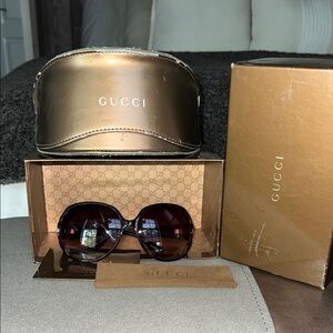 Gucci Brown Sunglasses Oversized